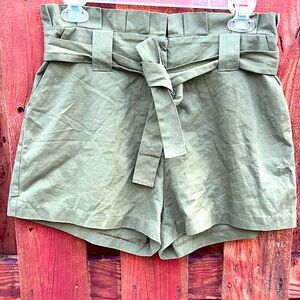 English Factory Olive Green Women's Shorts Size L